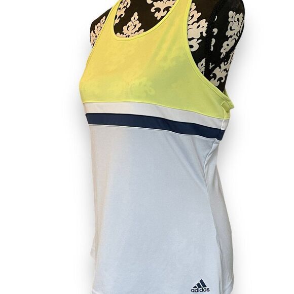 Adidas Women's Club Tennis Tank Semi Frozen Yellow CE1481 L - Picture 8 of 12